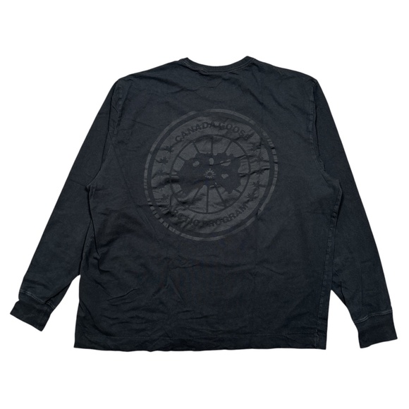 Canada Goose Gladstone Staff Uniform Big Logo Crewneck L/S T Shirt Mens 2XL - Picture 1 of 11